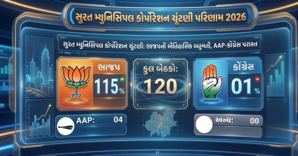 Surat Election Result 2026 Ward Wise Result BJP Win